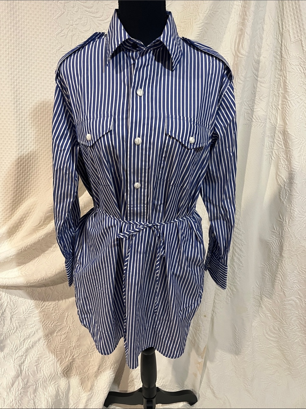 Rag & Bone Nadine Striped Poplin Mini Shirt Dress, size XS